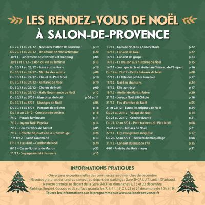 programme 2024 noel salon de provence